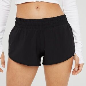 Aerie Black Offline 2” Hot Stuff Athletic Shorts with Elastic Waistband